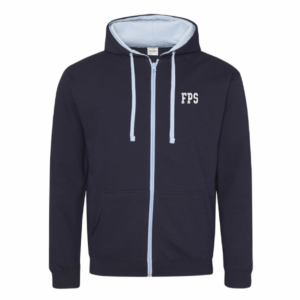 Zip-Hoodie Erwachsener zweifarbig (Design 2)